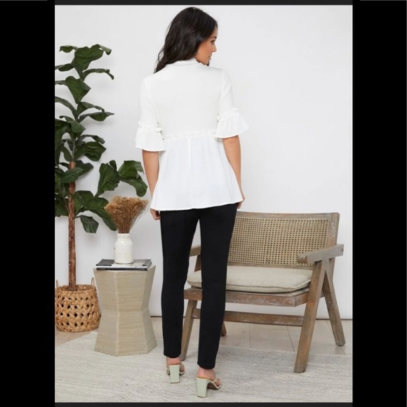 SHEIN White Maternity Top - Picture 2 of 5